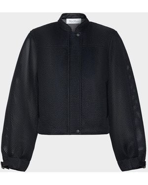 Max Mara Mesh Zip Jacket - Blue