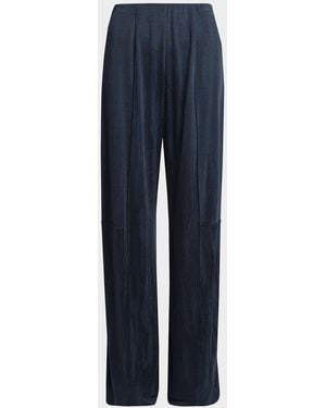 Giorgio Armani Jacquard Jersey Straight-Leg Pants - Blue