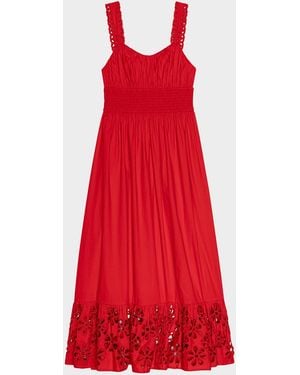 Rails Moira Embroidered Cotton Midi Dress