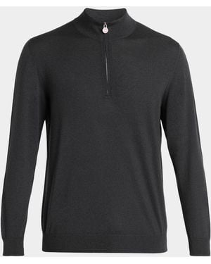 Kiton Wool Crewneck Sweater - Black