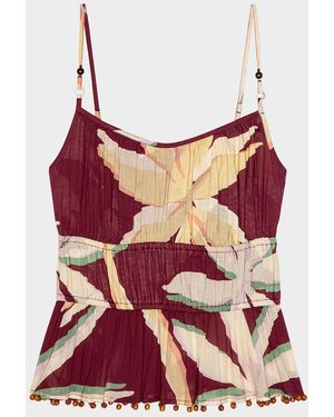 Rails Theda Floral Cotton Top - Red