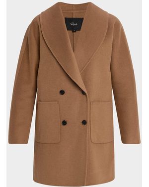 Rails Nily Wool-Blend Top Coat - Brown