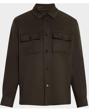 Loro Piana Jim Cashmere Overshirt - Green
