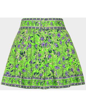 Ramy Brook Floral Quinn Shorts - Green