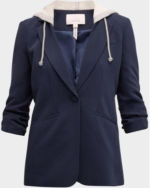 Cinq À Sept Hooded Khloe Jacket - Blue