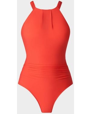 Magicsuit Solids Amelia Halterneck One-Piece Swimsuit - Red