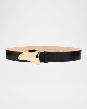 Streets Ahead Leather Waist Belt - Natural