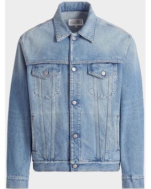 Maison Margiela Apos;S Cotton Denim Sports Jacket - Blue