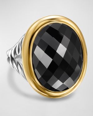 David Yurman Oval Ring With Gemstone - Metallic