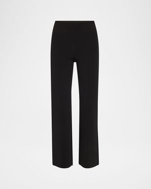 Jonathan Simkhai Ashlon Pull-On Cropped Pants - Black