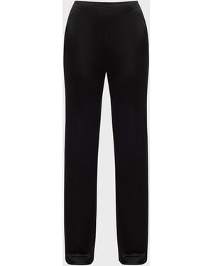 Helmut Lang Straight-Leg Fluid Pull-On Pants - Black