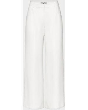 Twp Demie Slim Linen Pants - White
