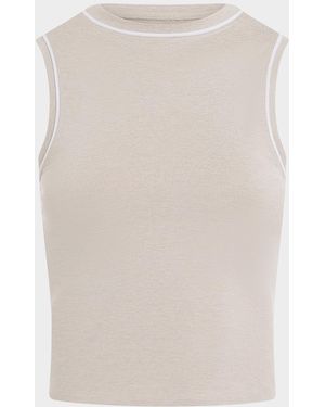 Varley Lettie Motion Jersey Tank Top - Natural