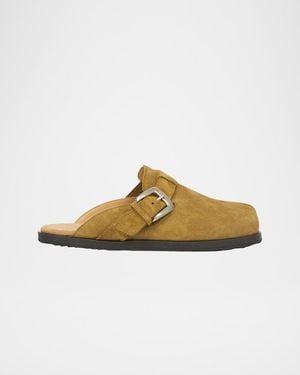 Maison Margiela Apos;S Tabi Anatomic Split-Toe Suede Mules - Multicolor