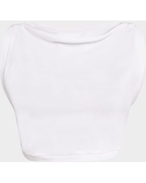 A.L.C. Mae Cropped High-Neck Top - White