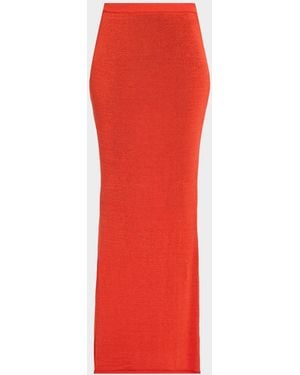 SER.O.YA Kora Knit Maxi Skirt - Red