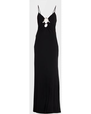 Ramy Brook Chrissy Cutout Stretch Jersey Gown - Black