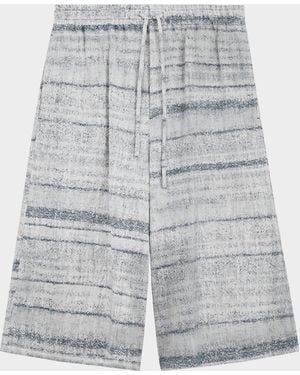 Loewe Apos;S X Paula & Apos;S Ibiza Drawstring Cotton-Blend Shorts - Gray