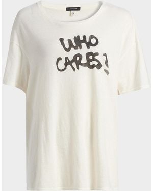 R13 Who Cares Relaxed T-Shirt - White
