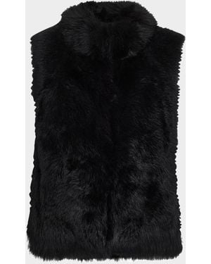 Gorski Select Lamb Shearling Vest - Black