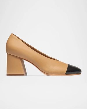 Bernardo 65Mm Murphy Leather Pumps - White