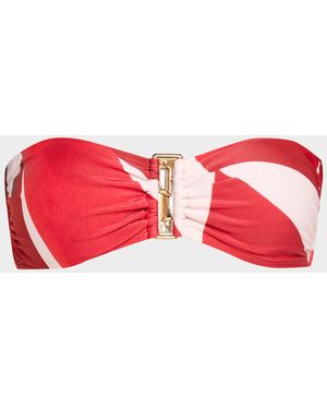 Lenny Niemeyer Drop Bandeau Bikini Top - Red