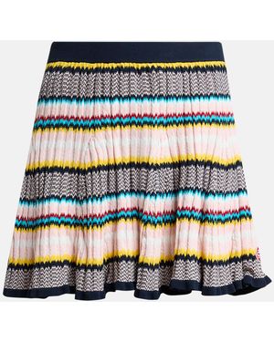 CASABLANCA Knit Chevron Mini Skirt - Multicolor