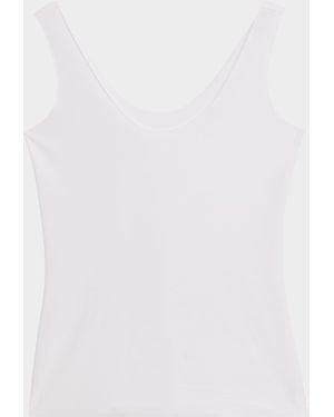 Commando Scoop-Neck Cotton Tank Top - White