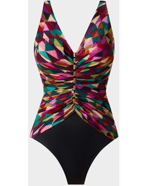 Miraclesuit Farfalle Charmer One-Piece Swimsuit - Red
