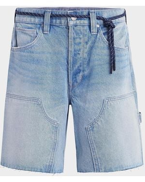Hudson Jeans Carpenter Relaxed Denim Shorts - Blue