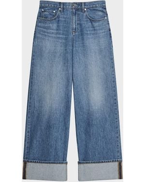 Helmut Lang Low-Rise Relaxed Straight-Leg Jeans - Blue