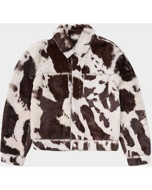 Represent Apos;S Cowhide Leather Trucker Jacket - Multicolor