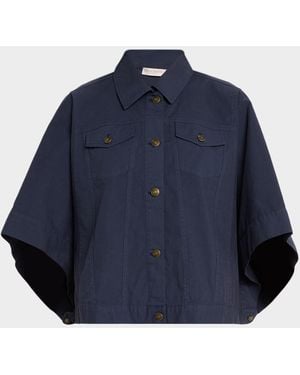 Ramy Brook Beatrice Canvas Jacket - Blue