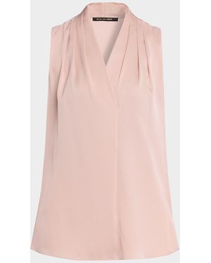 Kobi Halperin Mila Silk-Stretch Sleeveless Top - Pink