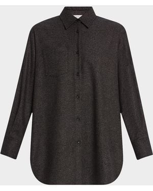 A.L.C. Spence Button-Front Tunic - Black