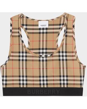Burberry Dalby Vintage Check Bra - Black