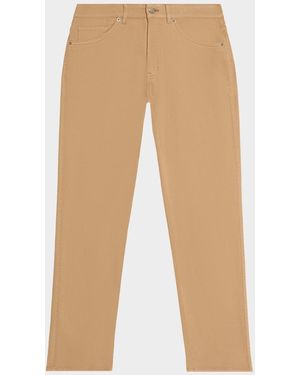 Peter Millar Signature Sateen Five-Pocket Pants - Natural