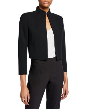 Akris Pandora Short Wool Jacket - Black