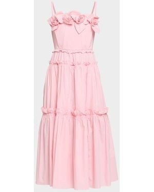 AKNVAS Rach Poplin Midi Dress - Pink