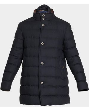 Herno Apos;S Quilted Down Coat - Blue