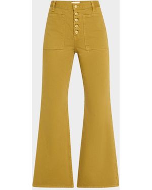 Ulla Johnson The Lou Button-Up Jeans - Yellow