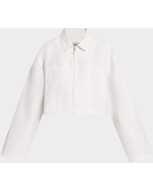 Jonathan Simkhai Colsen Cropped Jacket - White