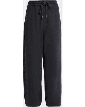 Jacquemus Apos;S Cotton Rosemary-Patch Jogging Sweatpants - Blue