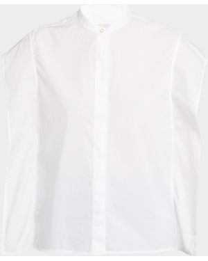 Officine Generale Leonore Cotton Poplin Shirt - White