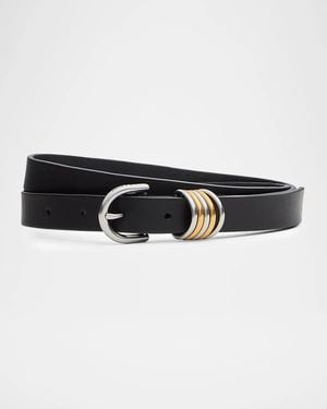 Rag & Bone Sasha Leather Belt - Black