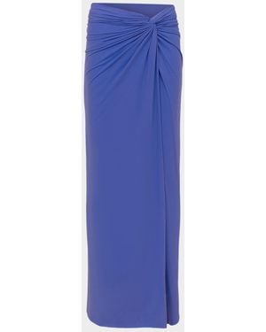 ViX Karen Side-Twist Midi-Skirt - Blue