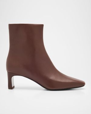 Rag & Bone Avery Leather Zip Ankle Boots - Brown