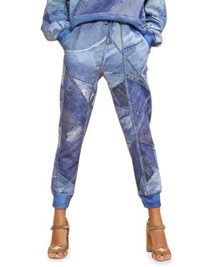 Cynthia Rowley Printed Sweatpants - Blue