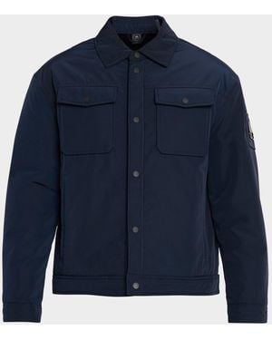 Moose Knuckles Apos;S Jacques Bunny Shirt Jacket - Blue