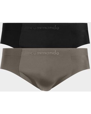 Commando Apos;S Ultimate Bonded 2-Pack Micro-Tech Brief Set - Black